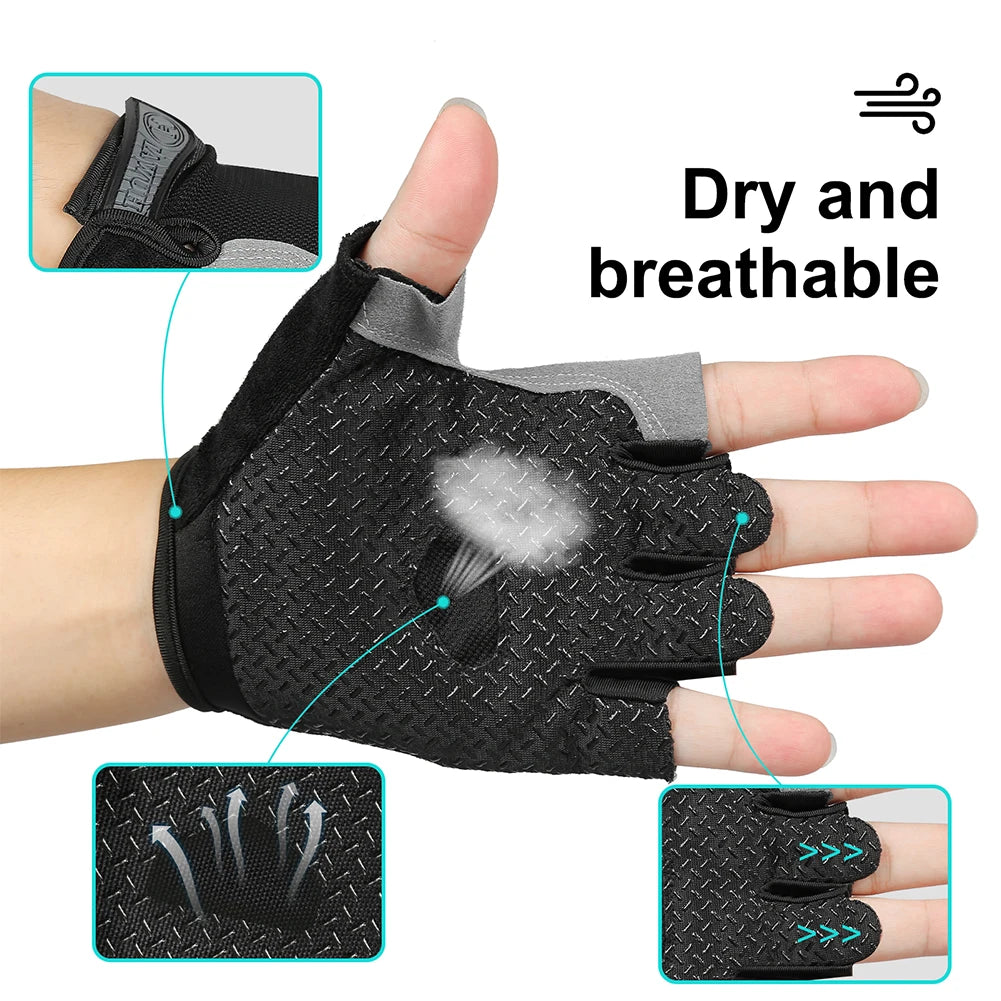 Half Finger Gloves Gym Fitness -