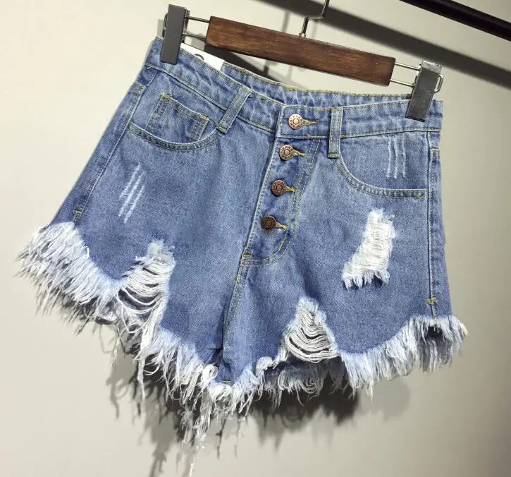 Casual Ripped Shorts Jeans -