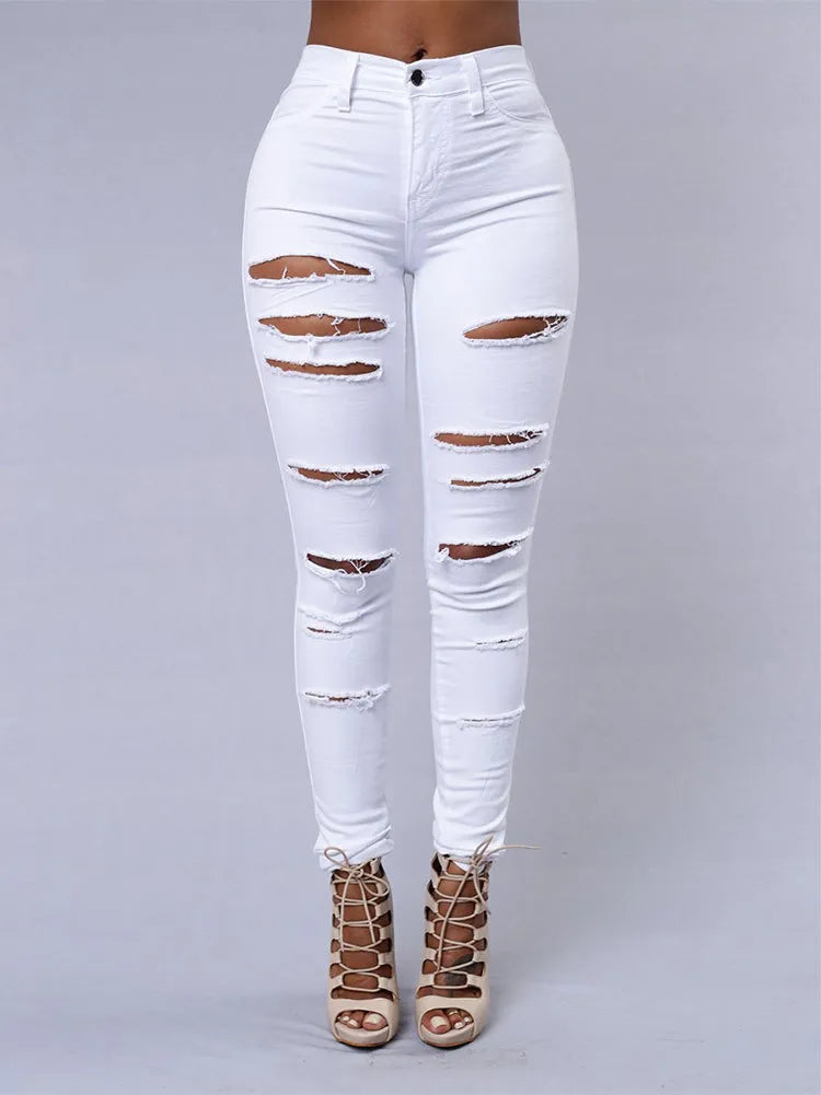 Hot Botty Ripped Strech Skinny Jeans -