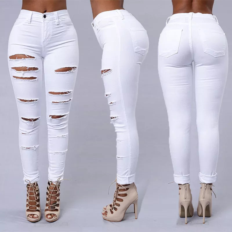 Hot Botty Ripped Strech Skinny Jeans -