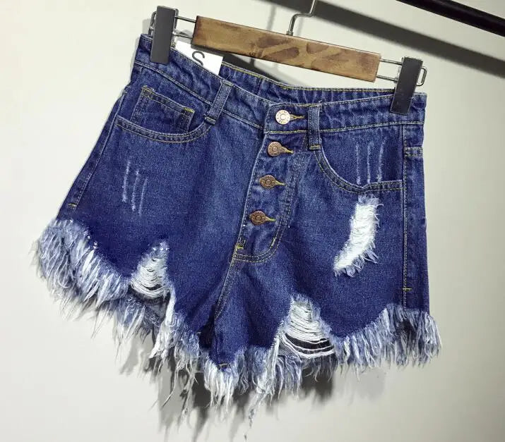 Casual Ripped Shorts Jeans -