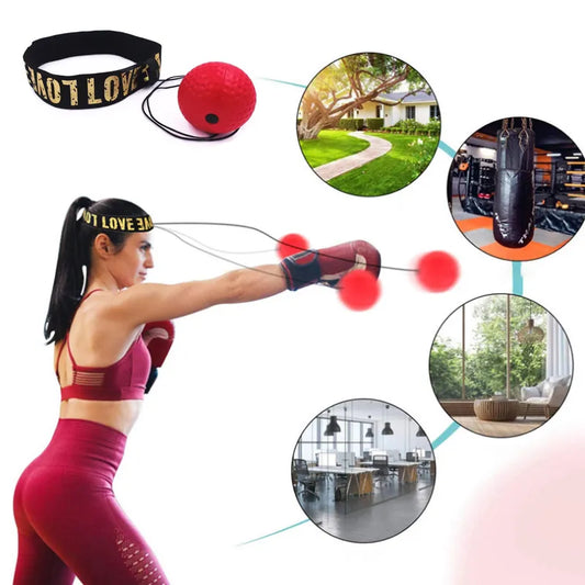 Boxing Reflex Ball Head-mounted -