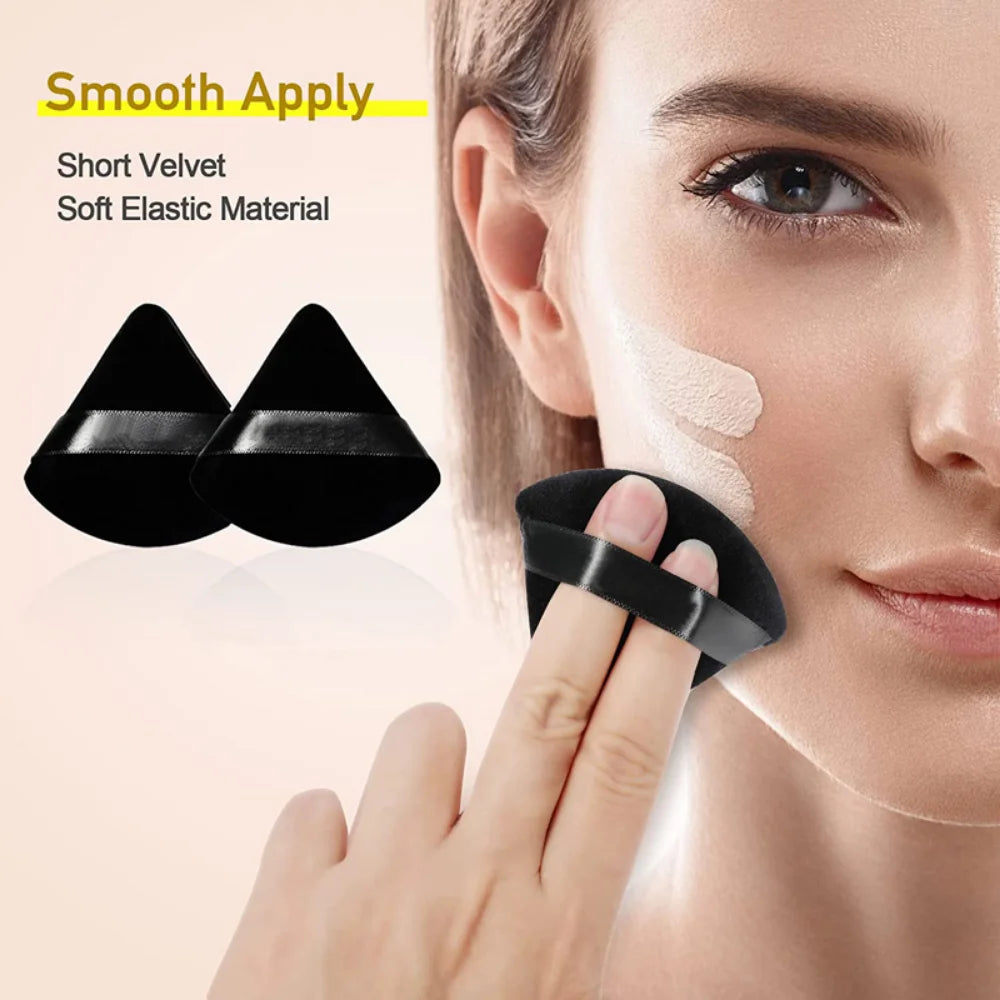 2/6Pcs Foundation Triangle Powder Puff Face -