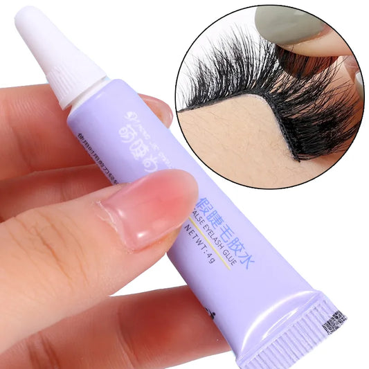 Eyelash Glue Waterproof Quick Dry with Tweezers -