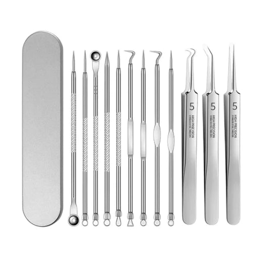 Ultra-fine Acne Needle Set Tweezers -