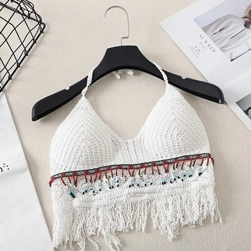 Sexy Boho Beach Holiday Crop Tops (S-M) -