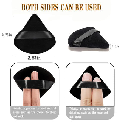 2/6Pcs Foundation Triangle Powder Puff Face -