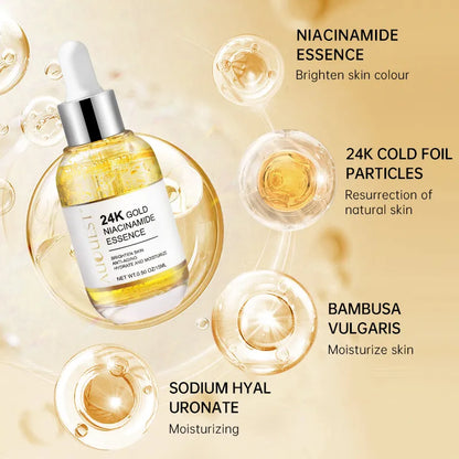 24K Gold Serum Hyaluronic Acid for Dark Spot Remover -