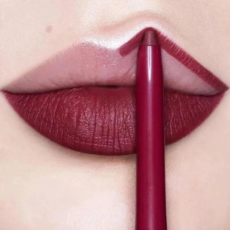 PHOERA Sexy Matte Lipliner Pencil Waterproof  -