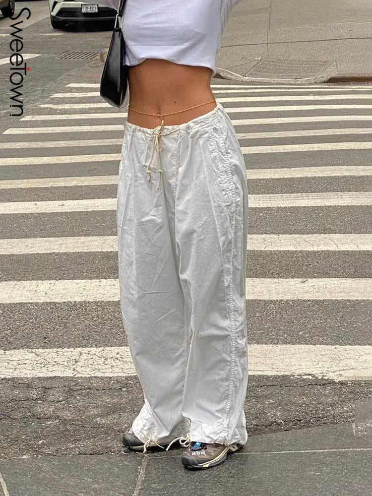 Casual Baggy Wide Leg Sweatpants -