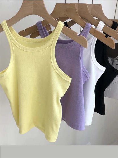 Cropped Sexy Tank Tops  -