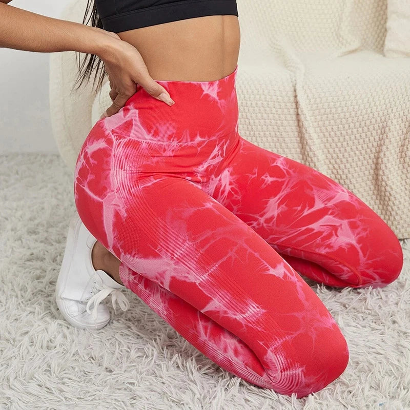 Marbling Tie-Dye Yog Leggings (M / L)