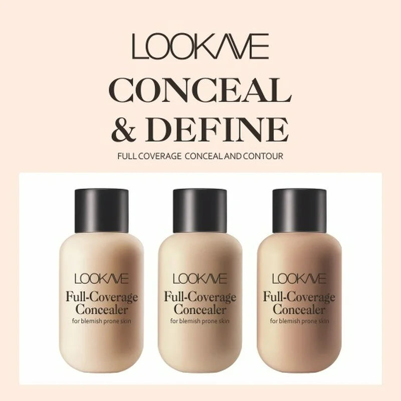 Waterproof Liquid Concealer 3 Colors Matte Full Coverage -